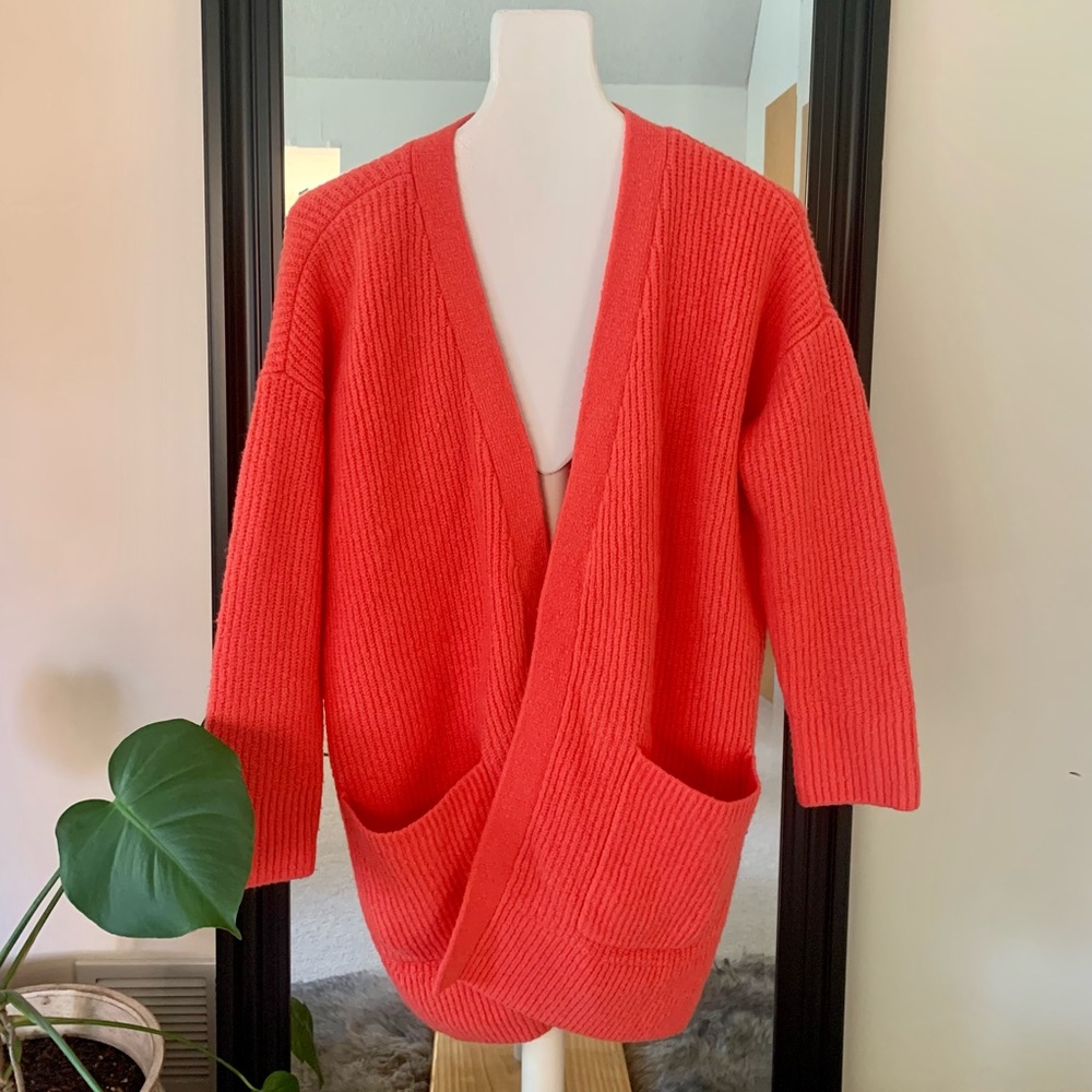 Good Threads Orange Cardigan Sweater